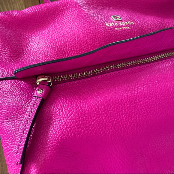 Kate Spade Starla Grant Park Bag in Bright Pink Leather Crossbody Shoulder Purse - Picture 4 of 15